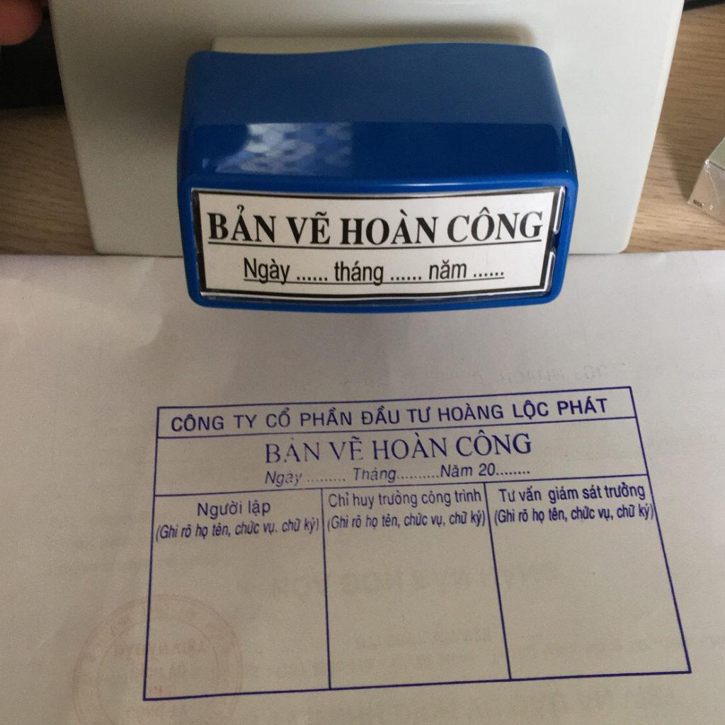 Khắc Dấu hoàn công liền mực