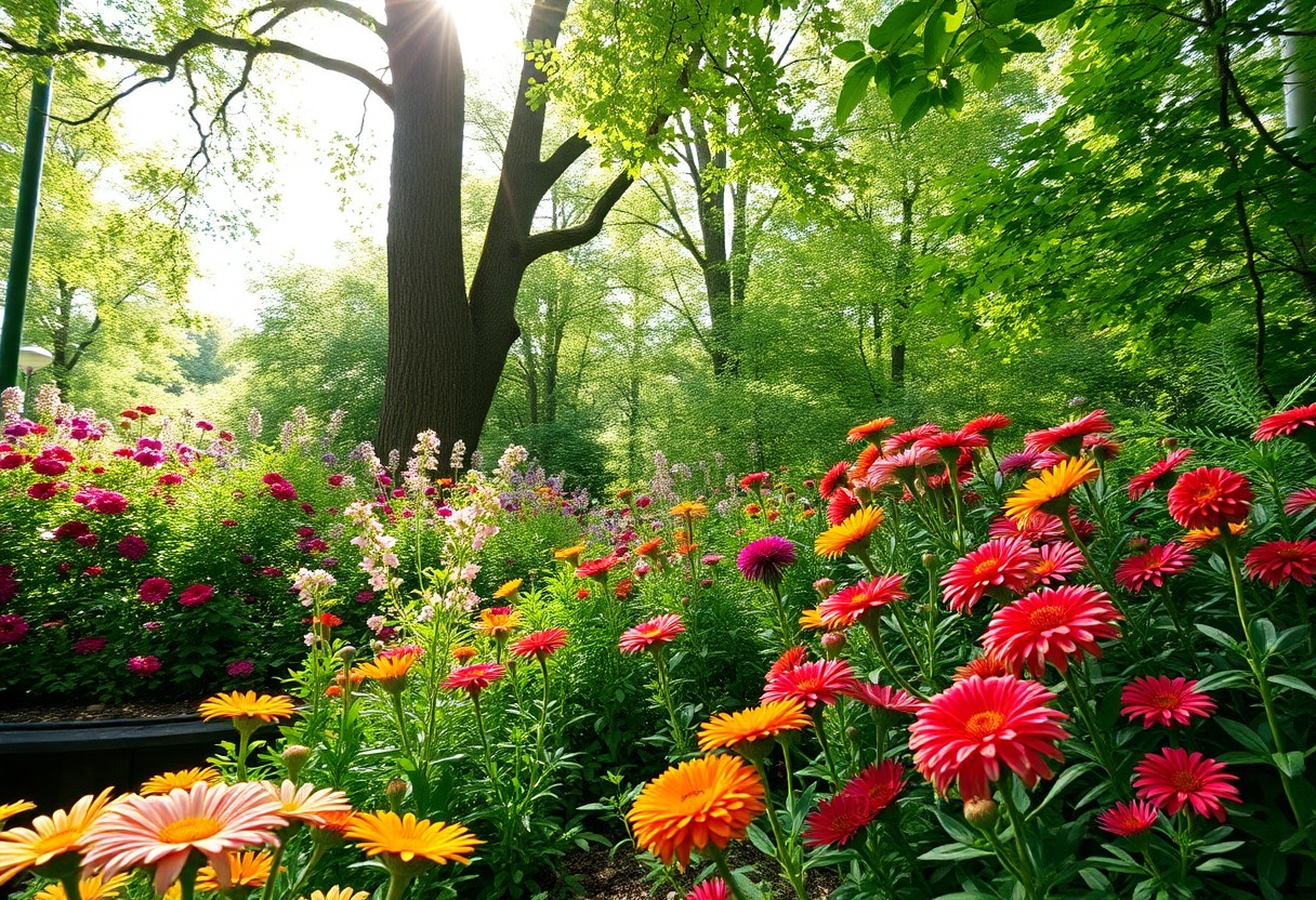 how to design a colorful shade garden dui