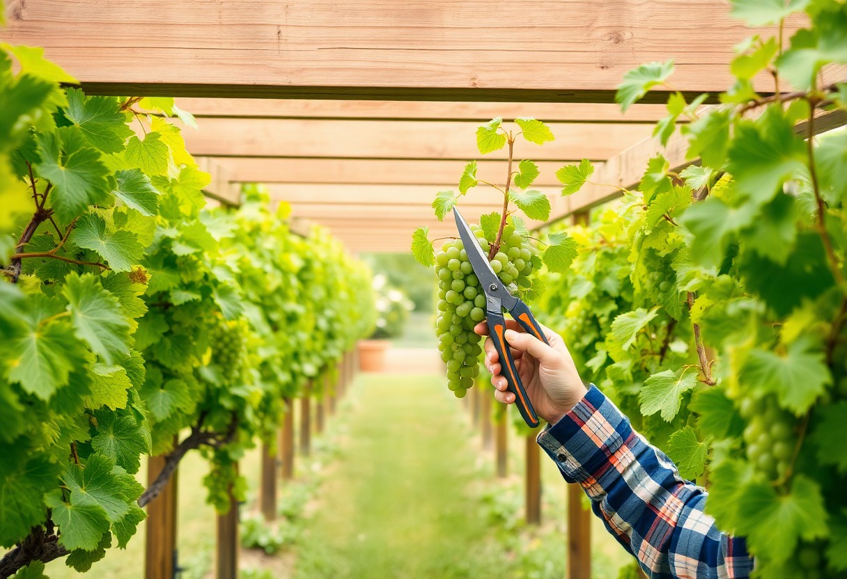 pruning grapevines for arbor growth ygq