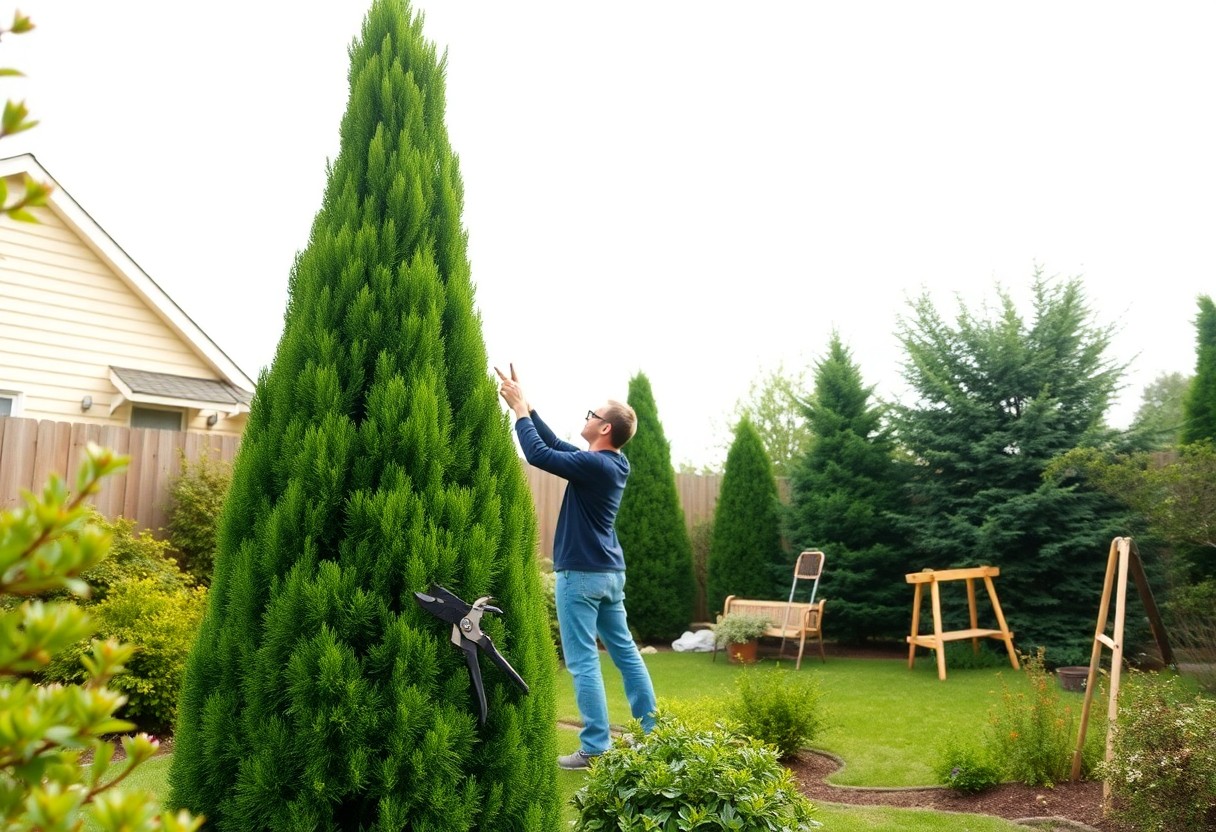 pruning tall or wide arborvitae tips qzp